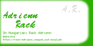 adrienn rack business card
